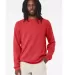 BELLA+CANVAS 3901 Unisex Sponge Fleece Sweatshirt in Heather red front view