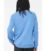 BELLA+CANVAS 3901 Unisex Sponge Fleece Sweatshirt in Carolina blue back view
