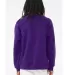 BELLA+CANVAS 3901 Unisex Sponge Fleece Sweatshirt in Team purple back view