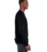 BELLA+CANVAS 3901 Unisex Sponge Fleece Sweatshirt in Solid black trblnd side view