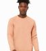 BELLA+CANVAS 3901 Unisex Sponge Fleece Sweatshirt in Peach