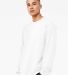 BELLA+CANVAS 3901 Unisex Sponge Fleece Sweatshirt in White