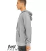 Bella + Canvas 3329 Fast Fashion Unisex Sueded Fle ATHLETIC HEATHER side view