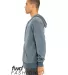 Bella + Canvas 3339 Fast Fashion Unisex Sueded Fle HEATHER SLATE side view