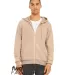 Bella + Canvas 3339 Fast Fashion Unisex Sueded Fle HEATHER OAT front view