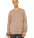 Bella + Canvas 3743 Fast Fashion Unisex Raw Seam C in Heather oat front view