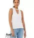 Bella + Canvas 8808 Fast Fashion Women's Flowy Cut in White front view