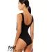 Bella + Canvas 0990 Fast Fashion Women's Bodysuit in Black back view