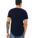 Bella + Canvas 3003 Fast Fashion Jersey Curved Hem in Navy back view
