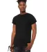 Bella + Canvas 3004 Fast Fashion Unisex Jersey Rol in Black front view