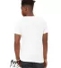 Bella + Canvas 3414 Fast Fashion Unisex Triblend R in Solid wht trblnd back view