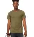 Bella + Canvas 3414 Fast Fashion Unisex Triblend R in Olive triblend front view
