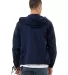 Bella + Canvas 3955 Fast Fashion Hooded Coach's Ja NAVY back view
