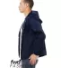 Bella + Canvas 3955 Fast Fashion Hooded Coach's Ja NAVY side view
