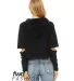 Bella + Canvas 7504 Fast Fashion Women's Cut Out F in Black back view