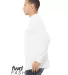Bella + Canvas 3520 Fast Fashion Unisex Mock Neck  in White side view