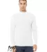 Bella + Canvas 3520 Fast Fashion Unisex Mock Neck  in White front view