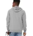 Bella + Canvas 3749 Fast Fashion Unisex Crossover  ATHLETIC HEATHER back view