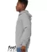 Bella + Canvas 3749 Fast Fashion Unisex Crossover  ATHLETIC HEATHER side view