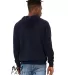 Bella + Canvas 3749 Fast Fashion Unisex Crossover  NAVY back view