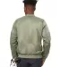 Bella + Canvas 3950 Fast Fashion Unisex Lightweigh in Military green back view