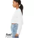 Bella + Canvas 6501 Fast Fashion Women's Cropped L in White side view
