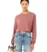 Bella + Canvas 6501 Fast Fashion Women's Cropped L in Mauve front view
