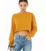 Bella + Canvas 6501 Fast Fashion Women's Cropped L in Mustard front view