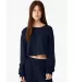 Bella + Canvas 6501 Fast Fashion Women's Cropped L in Navy front view