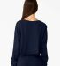 Bella + Canvas 6501 Fast Fashion Women's Cropped L in Navy back view