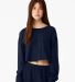 Bella + Canvas 6501 Fast Fashion Women's Cropped L in Navy front view
