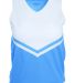 Augusta Sportswear 9110 Women's Pride Shell in Columbia blue/ white/ white front view
