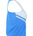 Augusta Sportswear 9110 Women's Pride Shell in Columbia blue/ white/ white side view