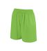 Augusta Sportswear 963 Girls Shockwave Shorts in Lime/ white front view