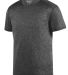 Augusta Sportswear 2801 Youth Kinergy Training T-S in Black heather front view