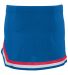 Augusta Sportswear 9146 Girls' Pike Skirt in Royal/ red/ white back view