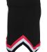 Augusta Sportswear 9146 Girls' Pike Skirt in Black/ red/ white side view