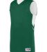 Augusta Sportswear 1166 Alley-Oop Reversible Jerse in Dark green/ white front view