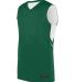 Augusta Sportswear 1166 Alley-Oop Reversible Jerse in Dark green/ white side view