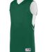 Augusta Sportswear 1167 Youth Alley-Oop Reversible in Dark green/ white front view