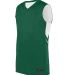 Augusta Sportswear 1167 Youth Alley-Oop Reversible in Dark green/ white side view