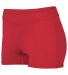 Augusta Sportswear 1233 Girls' Dare Shorts in Red front view