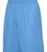 Augusta Sportswear 1406 Reversible Wicking Shorts in Columbia blue/ white front view