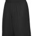 Augusta Sportswear 1406 Reversible Wicking Shorts in Black/ white front view