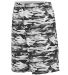 Augusta Sportswear 1406 Reversible Wicking Shorts in Black mod/ white side view
