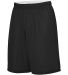 Augusta Sportswear 1406 Reversible Wicking Shorts in Black/ white side view