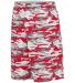 Augusta Sportswear 1406 Reversible Wicking Shorts in Red mod/ white side view