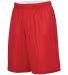 Augusta Sportswear 1406 Reversible Wicking Shorts in Red/ white side view