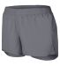 Augusta Sportswear 2431 Girls' Wayfarer Shorts in Graphite front view