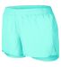 Augusta Sportswear 2431 Girls' Wayfarer Shorts in Aqua front view